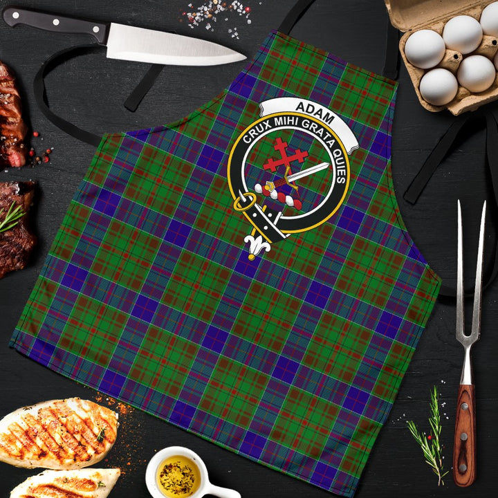Scottish Adam Clan Crest Tartan Apron Tartan Plaid 9