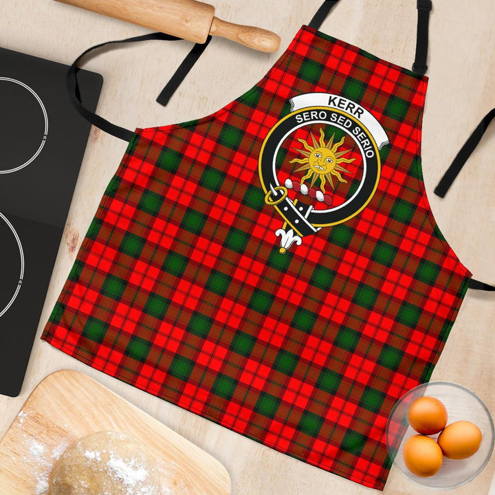 Scottish Kerr Modern Clan Crest Tartan Apron Tartan Plaid 4