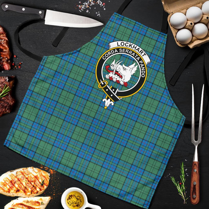 Scottish Lockhart Clan Crest Tartan Apron Tartan Plaid 9