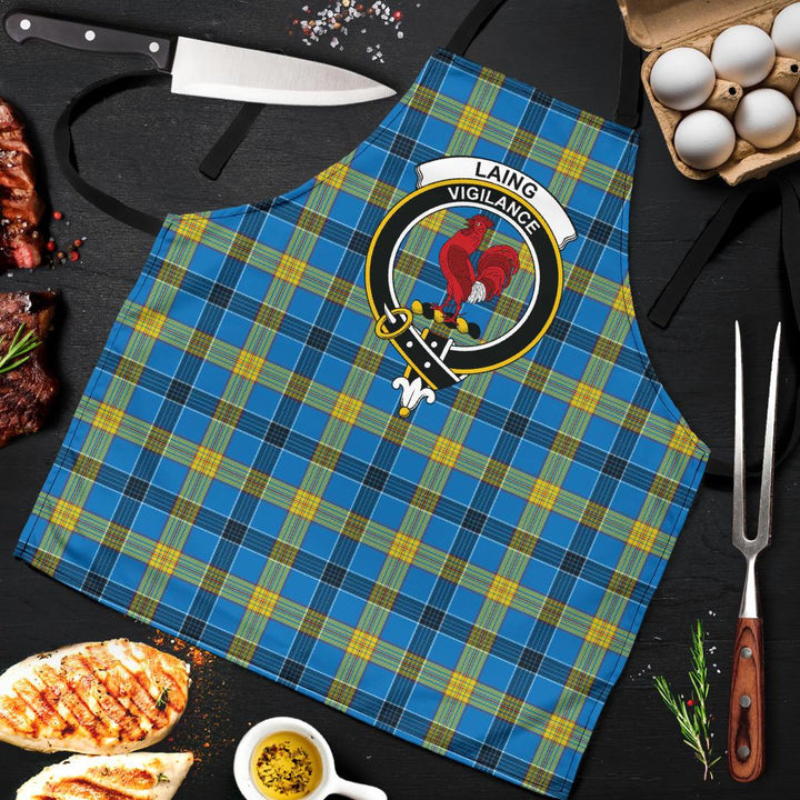 Scottish Laing Clan Crest Tartan Apron Tartan Plaid 9