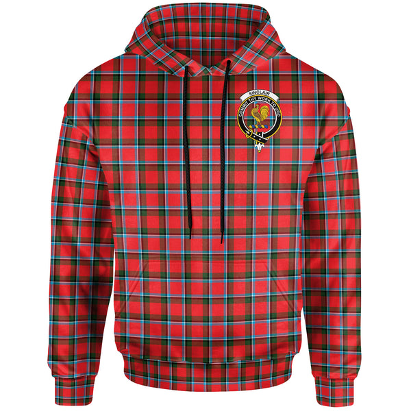 Scottish Sinclair Clan Crest Tartan Hoodie