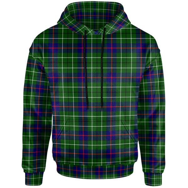 Scottish Duncan Modern Clan Tartan Hoodie Front Side Tartan Plaid