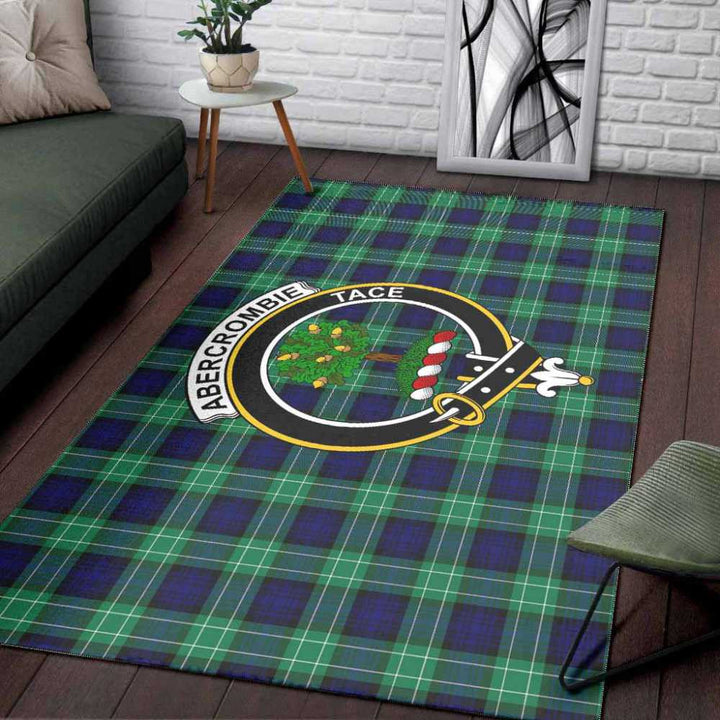 Scottish Abercrombie Clan Crest Tartan Area Rug Tartan Plaid 3