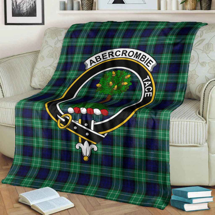 Scottish Abercrombie Clan Crest Tartan Blanket Tartan Plaid 3