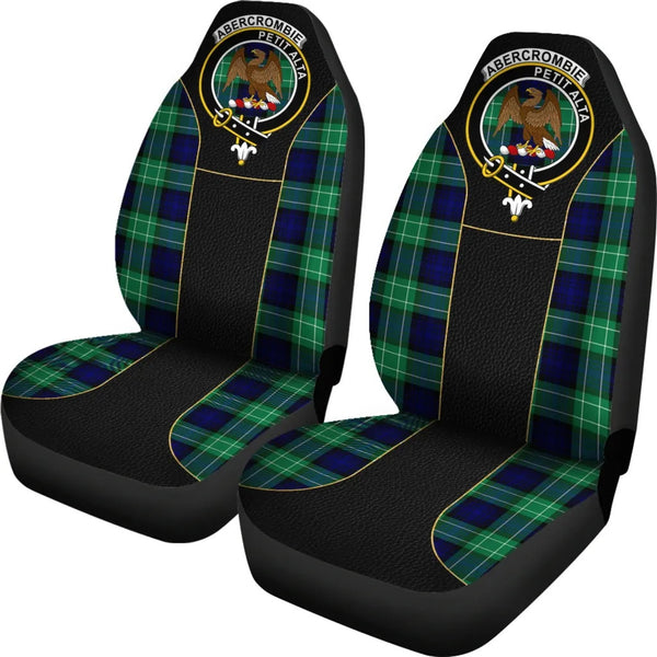 Scottish Abercrombie Clan Crest Tartan Car Seat Covers - Special Style 2