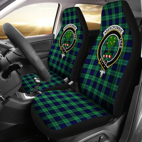Scottish Abercrombie Clan Crest Tartan Car Seat Covers 2
