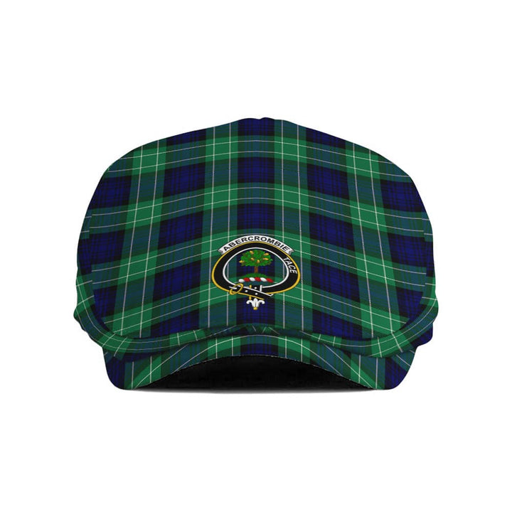 Scottish Abercrombie Clan Crest Tartan Flat Cap Tartan Plaid 1