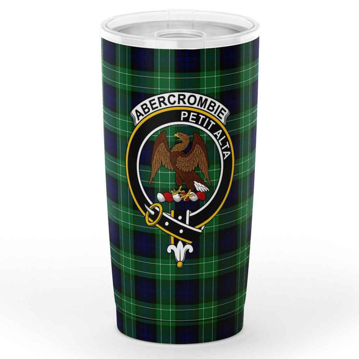 Scottish Abercrombie Clan Crest Tartan Insulated Tumbler Tartan Plaid 1