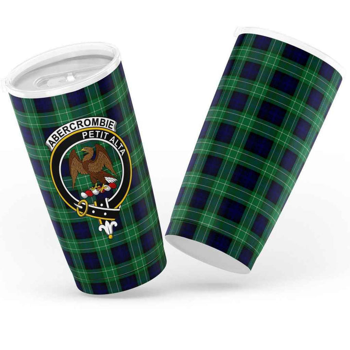 Scottish Abercrombie Clan Crest Tartan Insulated Tumbler Tartan Plaid 3