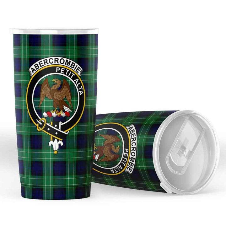Scottish Abercrombie Clan Crest Tartan Insulated Tumbler Tartan Plaid 4