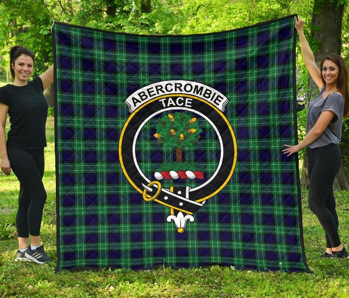 Scottish Abercrombie Clan Crest Tartan Quilt Tartan Plaid 1