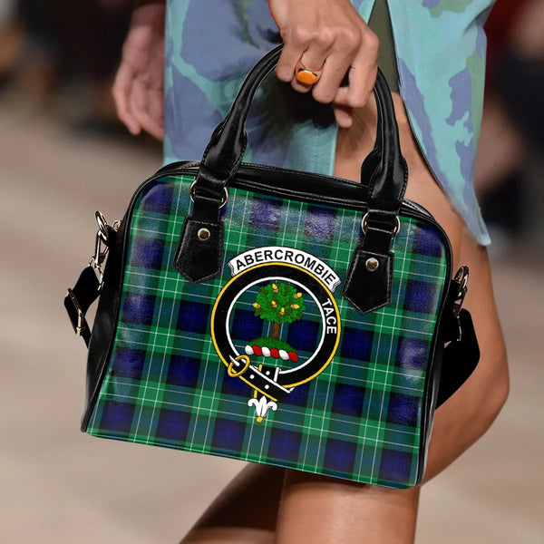 Scottish Abercrombie Clan Crest Tartan Shoulder Handbag Tartan Plaid 2