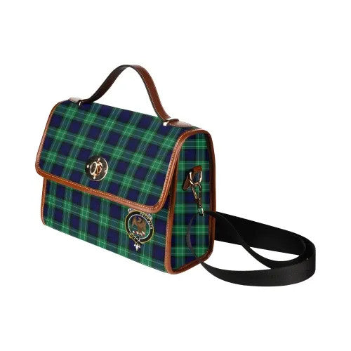 Scottish Abercrombie Clan Crest Tartan Waterproof Canvas Bag Tartan Plaid 4