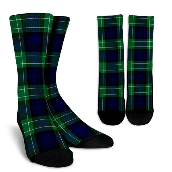 Scottish Abercrombie Clan Tartan Crew Socks