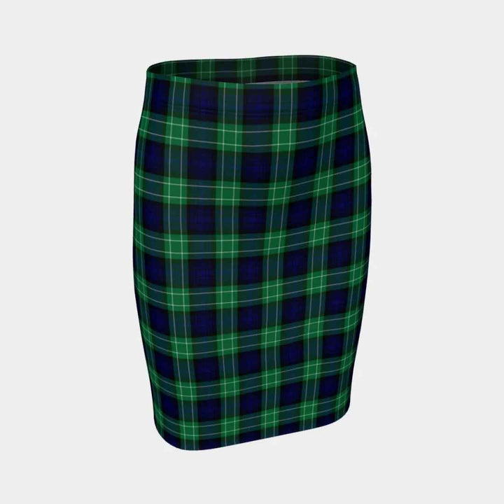 Scottish Abercrombie Clan Tartan Fitted Skirt Tartan Plaid 1