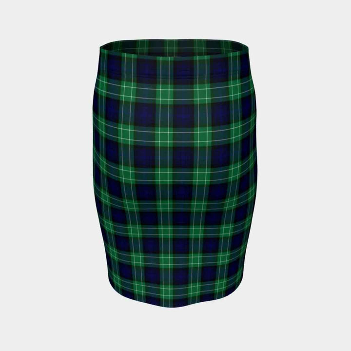 Scottish Abercrombie Clan Tartan Fitted Skirt Tartan Plaid 4