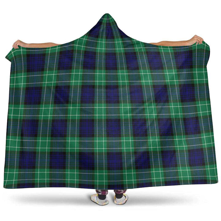 Scottish Abercrombie Clan Tartan Hooded Blanket Tartan Plaid 1