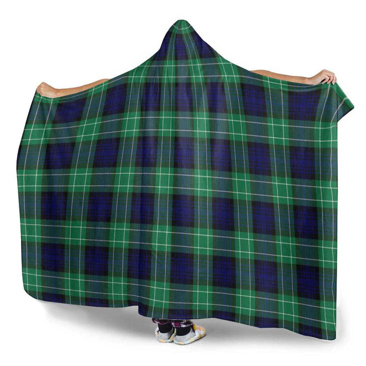 Scottish Abercrombie Clan Tartan Hooded Blanket Tartan Plaid 3