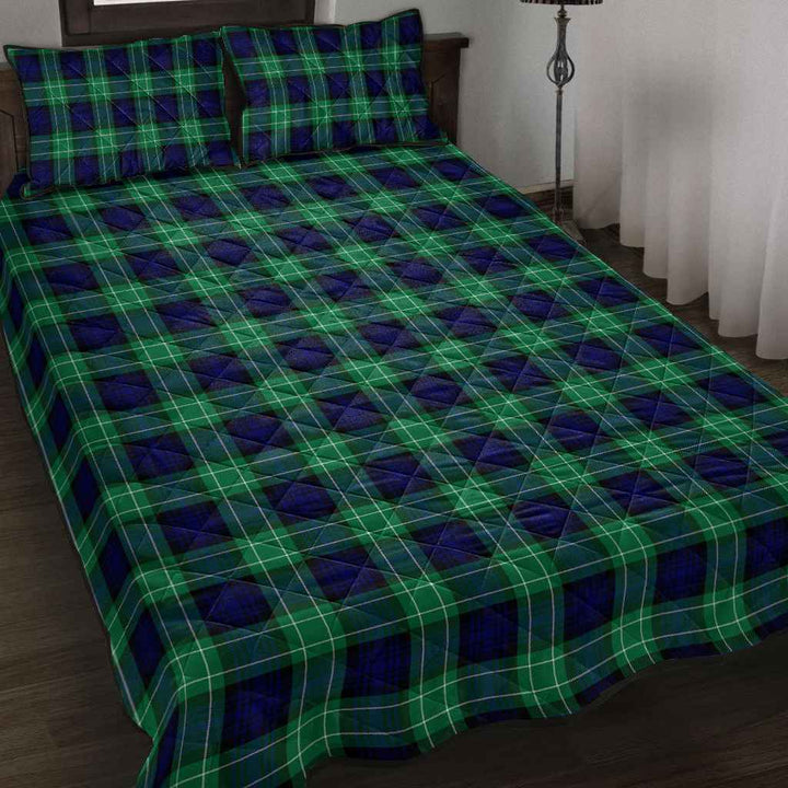 Scottish Abercrombie Clan Tartan Quilt Bed Set Tartan Plaid 2
