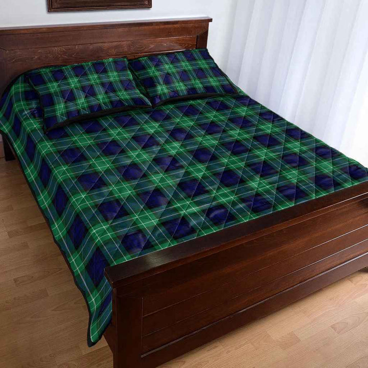 Scottish Abercrombie Clan Tartan Quilt Bed Set Tartan Plaid 4