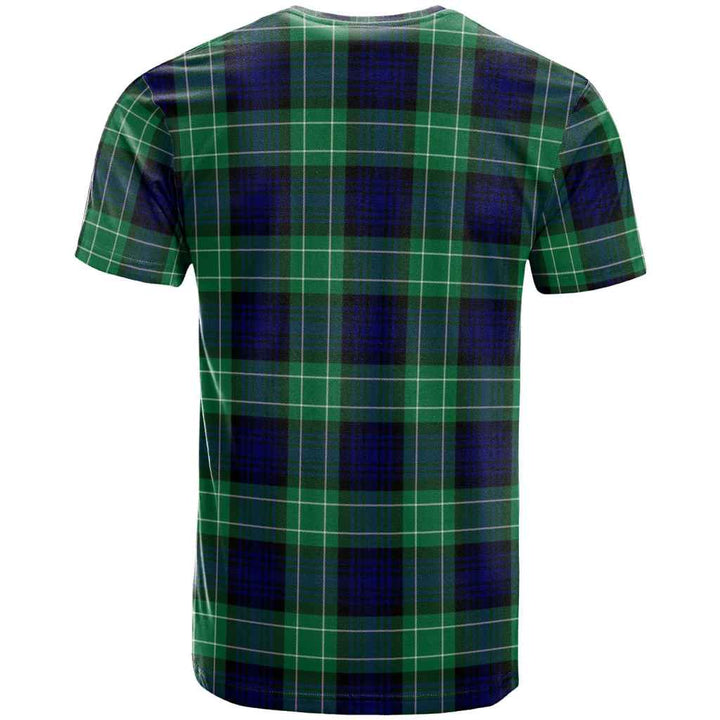 Scottish Abercrombie Clan Tartan T-Shirt Back Side Tartan Plaid