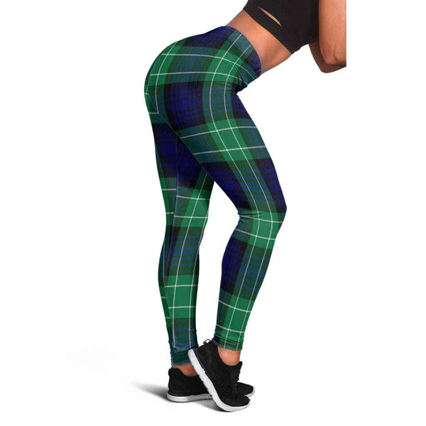 Scottish Abercrombie Clan Tartan Women Leggings Tartan Plaid 1