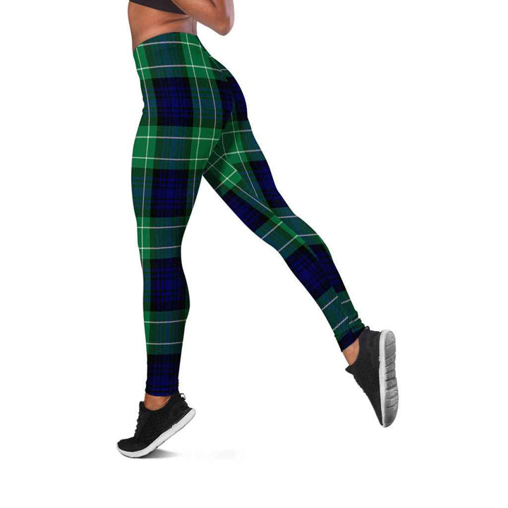 Scottish Abercrombie Clan Tartan Women Leggings Tartan Plaid 2