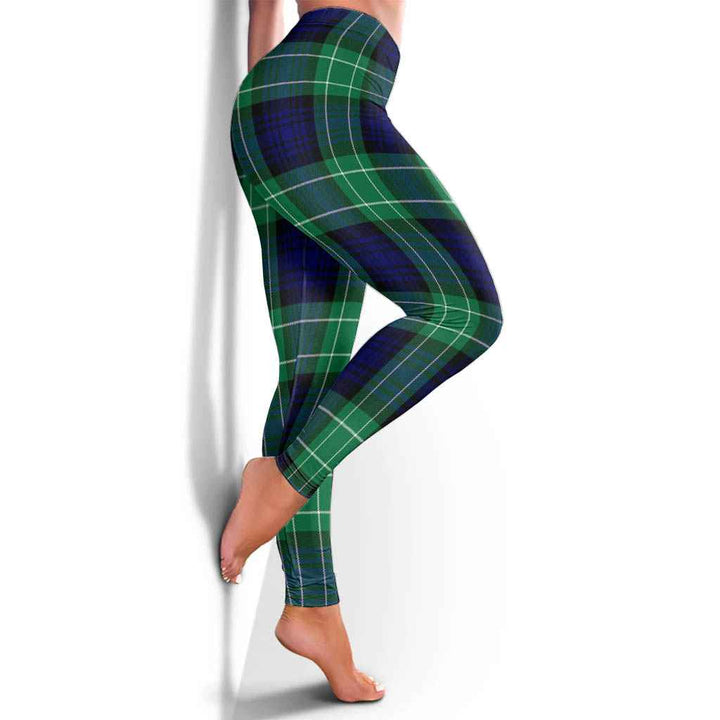 Scottish Abercrombie Clan Tartan Women Leggings Tartan Plaid 4