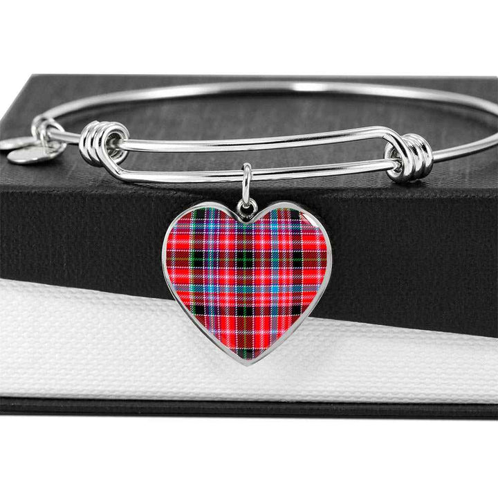 Scottish Aberdeen District Clan Tartan Bangle Heart Tartan Plaid 5