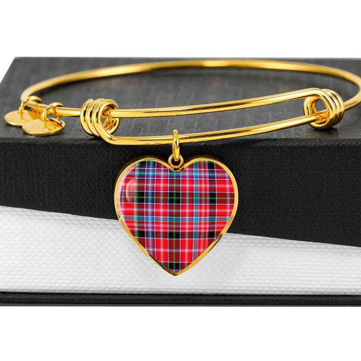 Scottish Aberdeen District Clan Tartan Bangle Heart Tartan Plaid 6