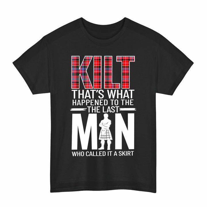 Scottish Aberdeen District Clan Tartan Funny Scotland Kilt T-Shirt Tartan Plaid Black Color