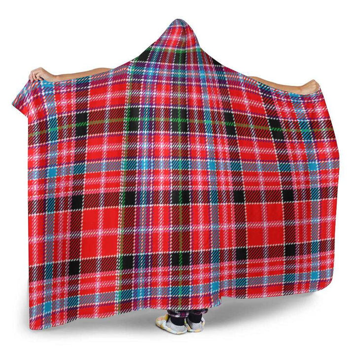Scottish Aberdeen District Clan Tartan Hooded Blanket Tartan Plaid 2