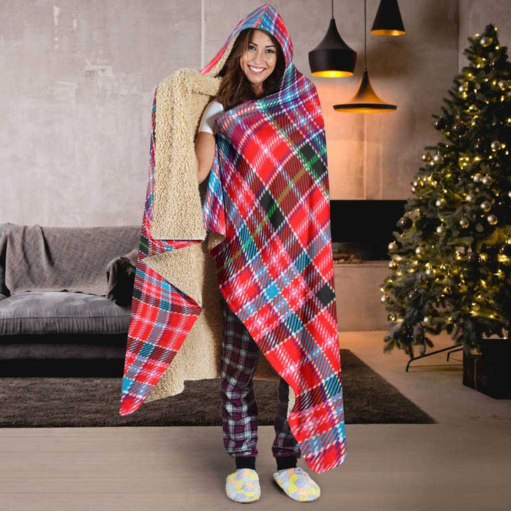 Scottish Aberdeen District Clan Tartan Hooded Blanket Tartan Plaid 6