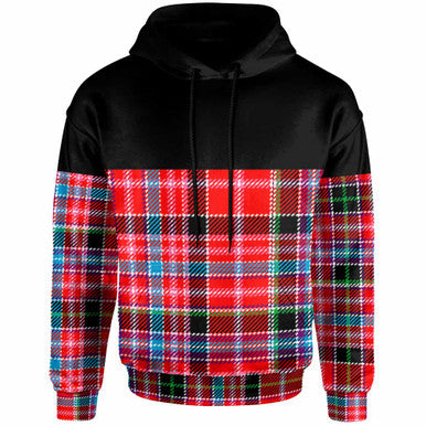 Scottish Aberdeen District Clan Tartan Hoodie - Horizontal Style Front Side Tartan Plaid