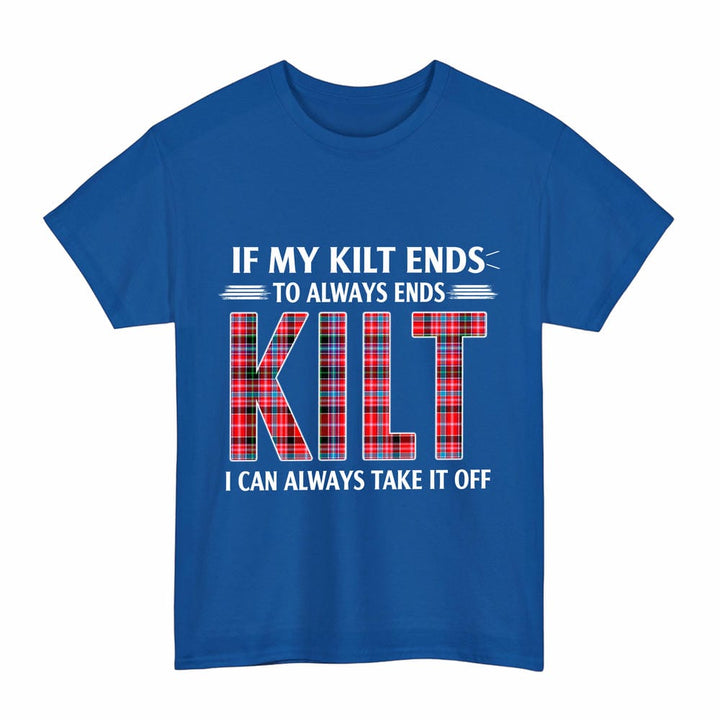 Scottish Aberdeen District Clan Tartan Kilt Pride T-Shirt Tartan Plaid Royal Color