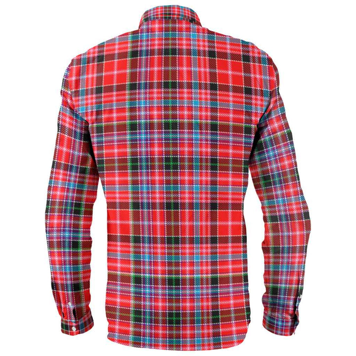 Scottish Aberdeen District Clan Tartan Long Sleeve Shirt Back Side Tartan Plaid