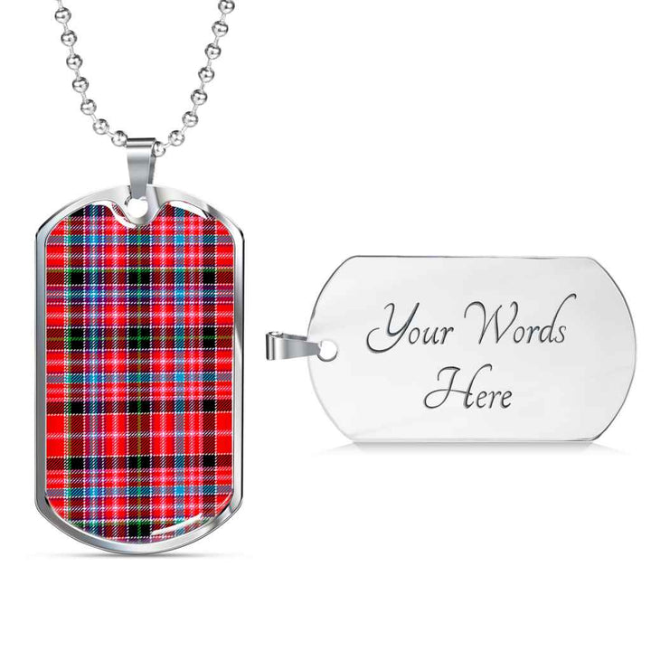 Scottish Aberdeen District Clan Tartan Military Dog Tag Necklace Tartan Plaid 3
