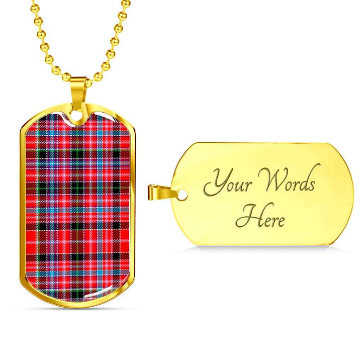 Scottish Aberdeen District Clan Tartan Military Dog Tag Necklace Tartan Plaid 4