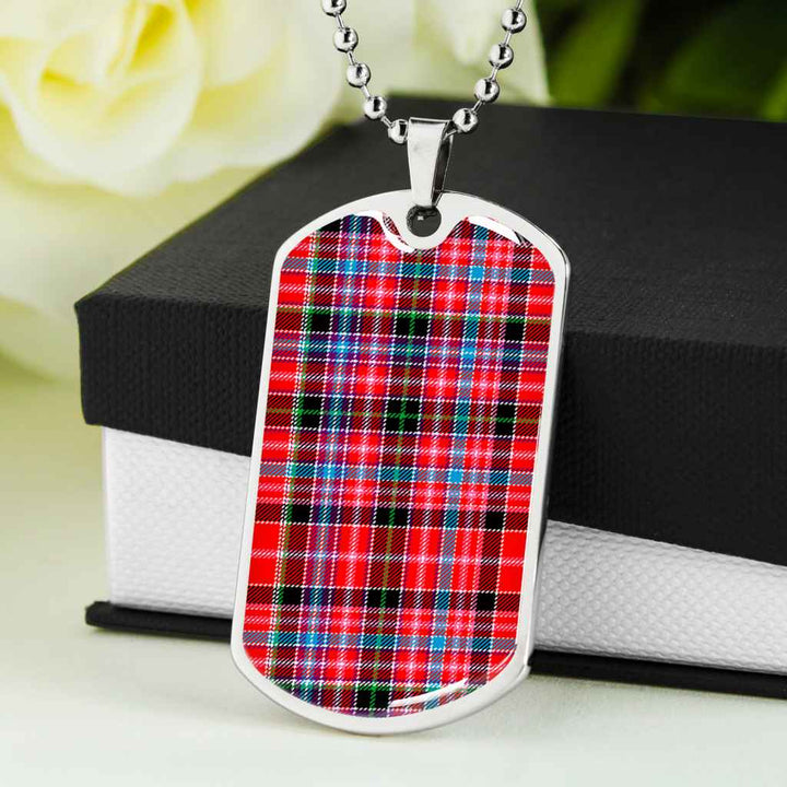Scottish Aberdeen District Clan Tartan Military Dog Tag Necklace Tartan Plaid 5