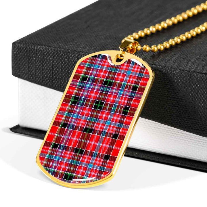 Scottish Aberdeen District Clan Tartan Military Dog Tag Necklace Tartan Plaid 6