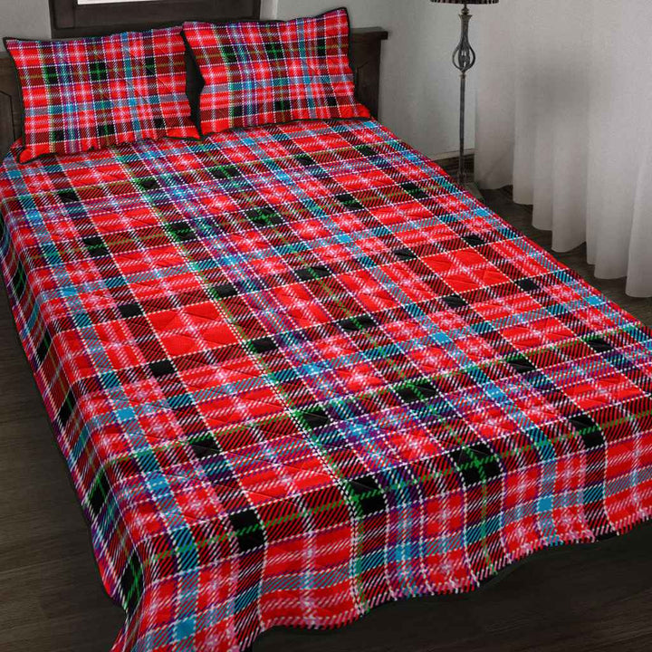 Scottish Aberdeen District Clan Tartan Quilt Bed Set Tartan Plaid 2