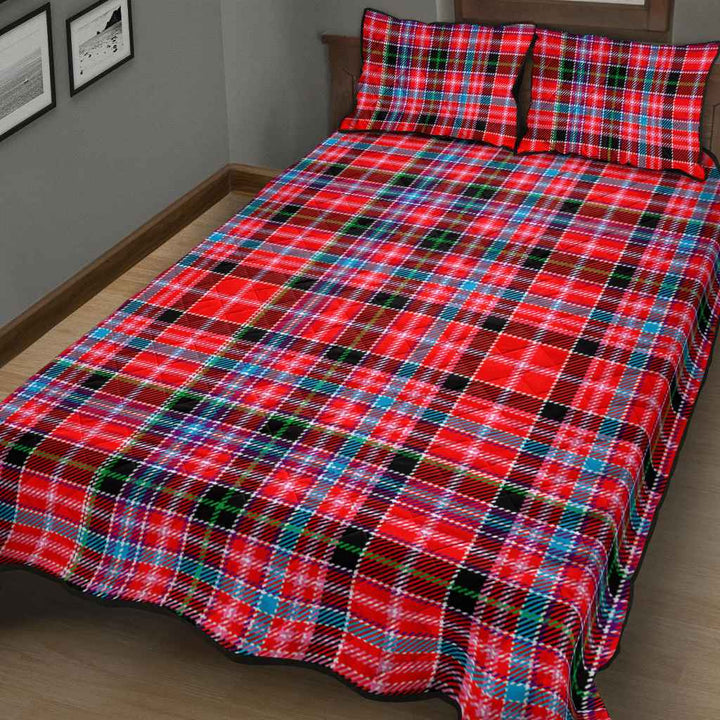 Scottish Aberdeen District Clan Tartan Quilt Bed Set Tartan Plaid 3