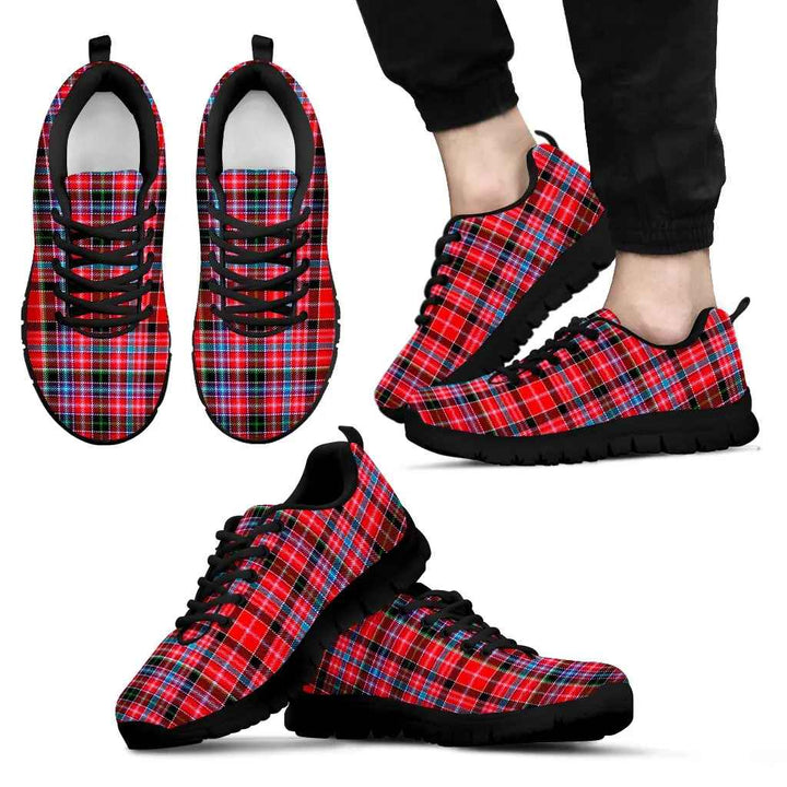 Scottish Aberdeen District Clan Tartan Sneakers Black Sole Tartan Plaid