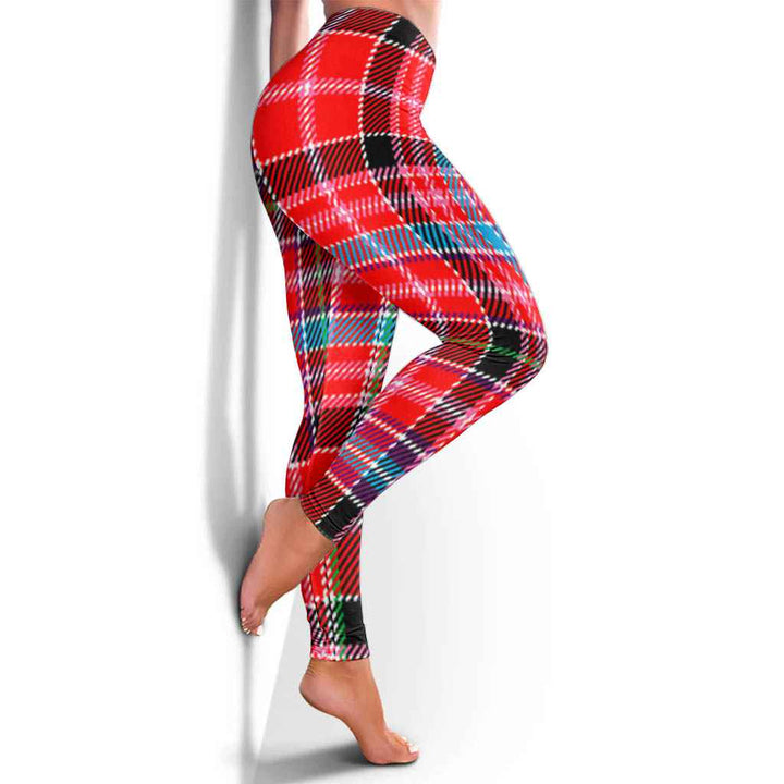 Scottish Aberdeen District Clan Tartan Women Leggings Tartan Plaid 4