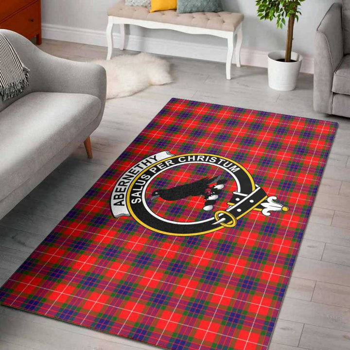 Scottish Abernethy Clan Crest Tartan Area Rug Tartan Plaid 1