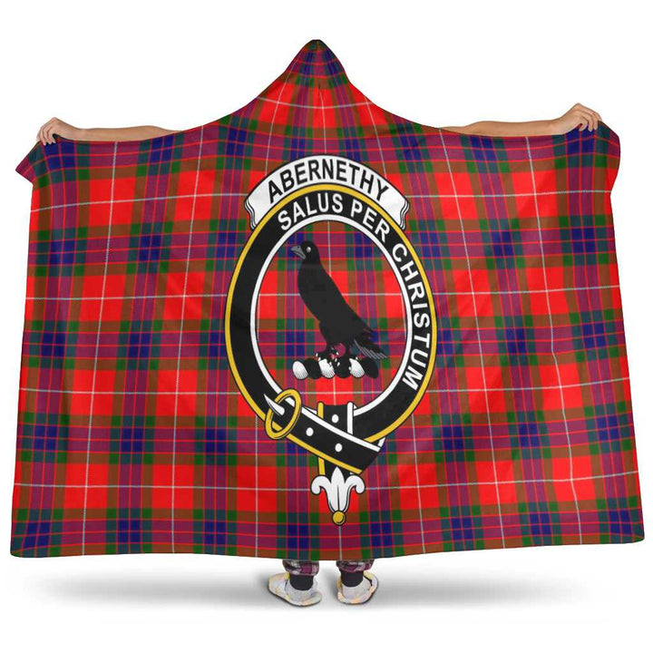 Scottish Abernethy Clan Crest Tartan Hooded Blanket Tartan Plaid 1