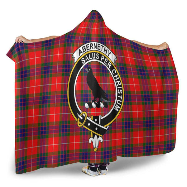 Scottish Abernethy Clan Crest Tartan Hooded Blanket Tartan Plaid 2