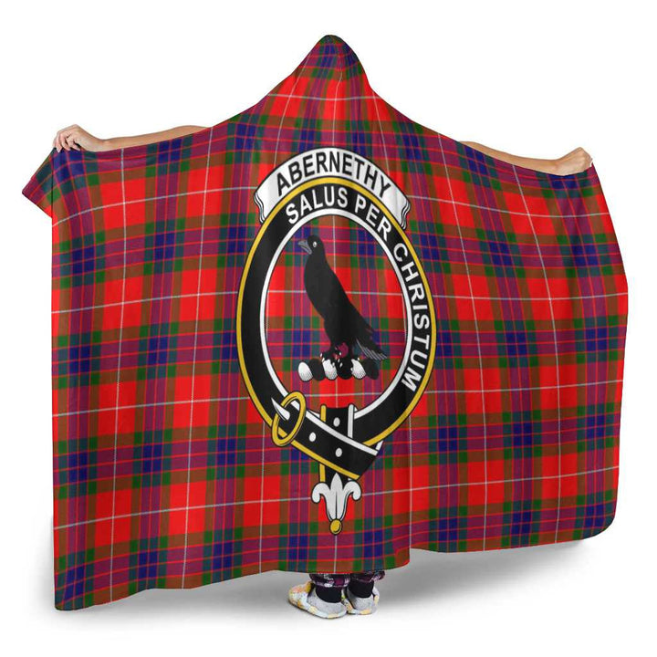 Scottish Abernethy Clan Crest Tartan Hooded Blanket Tartan Plaid 2