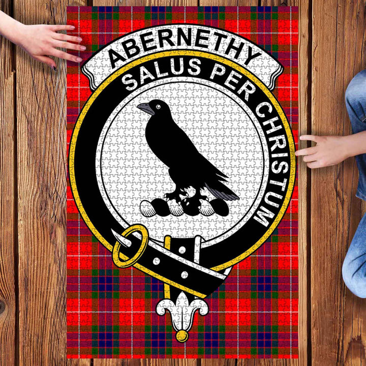 Scottish Abernethy Clan Crest Tartan Jigsaw Puzzle 3