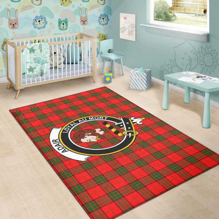 Scottish Adair Clan Crest Tartan Area Rug Tartan Plaid 5